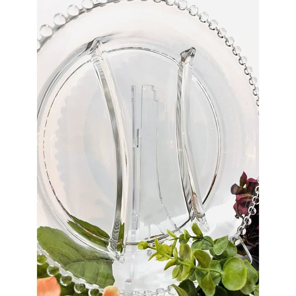 Imperial Glass Candlewick Divided Relish Tray 10” 3 Section Serving Dish VTG